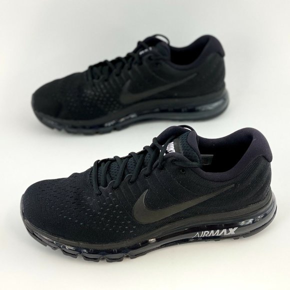 Nike Air Max 2017 Triple Black Men's Size 11-13 Sneakers Shoes - Picture 2 of 12